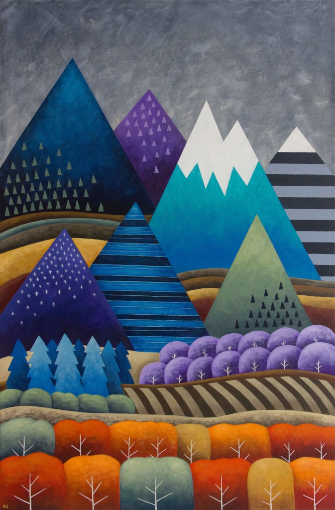 Mountainscape 24x36 inches