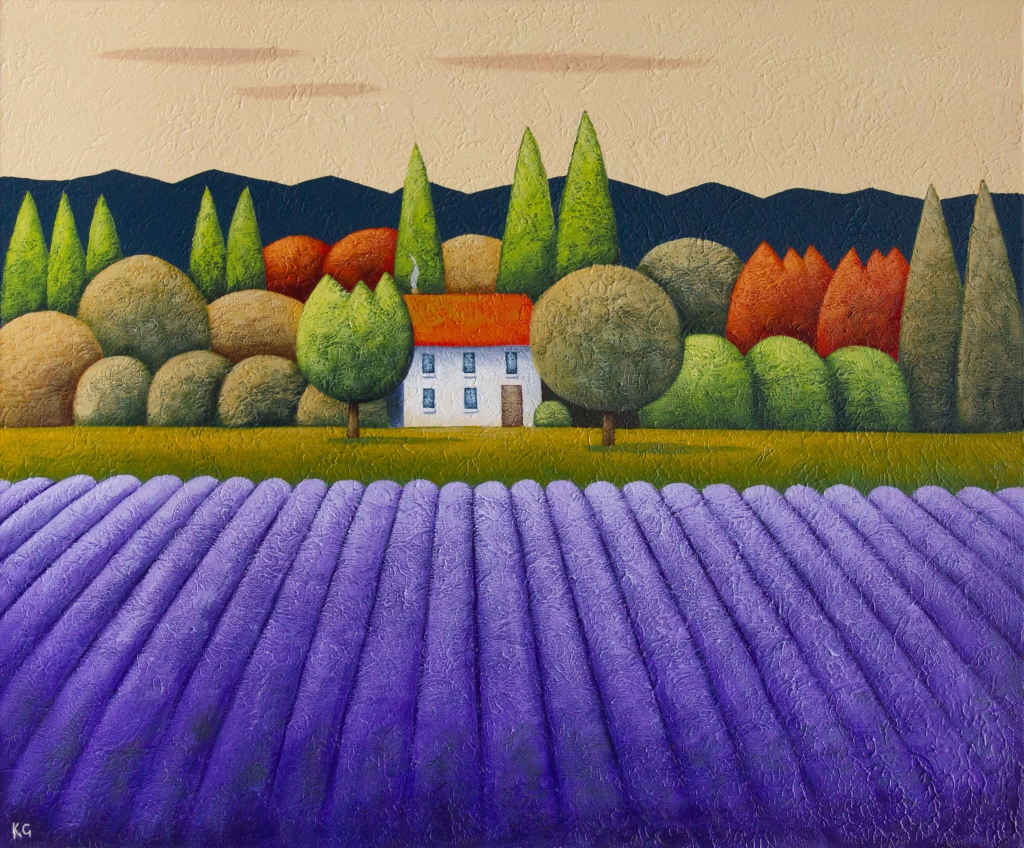 Where the Lavender Grows No.3 24x20 inches