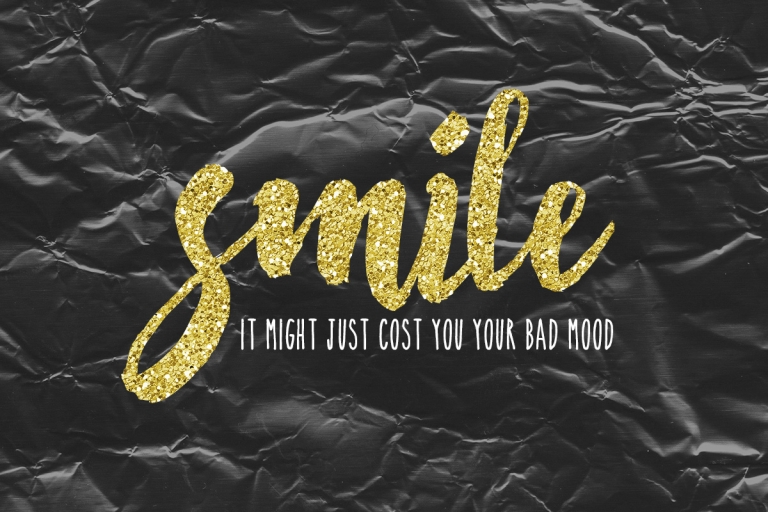 Smile! It might just cost you your bad mood